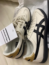 Onitsuka Tiger Osamu Tiger TOKUTEN White and Black Low-Top German Training Board Shoes for Men and Women 1183B938-100