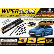 Wiper Blades BENZ B-Class W246 Year 2016-2019 (Size 26+19 Inches) 1 Pair By.barian Genuine With 9 Ty