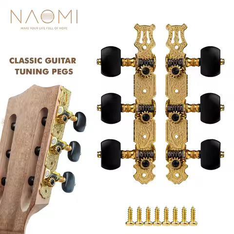 NAOMI Alice AO-020V3P Classical Guitar Tuners 1:14 Gear Ratio Machine Heads Tuning Keys Pegs With Ex