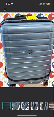 2024年10月出正版全新款Delsey S Delsey Paris 30吋旅行喼箱行李箱前開蓋式天藍可擴充行李箱8輪靜音 有單剩4年保養免費任換所有配件 容量大但size 全合航空公司要求不用補錢