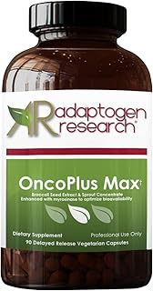 OncoPlus Max | 500mg Broccoli Seed Extract &amp; Sprout Concentrate with Myrosinase Enzyme to Optimize Bioavailability | 8x Higher Sulforaphane BroccoRaphanin Potential | 90 DR VCaps | Adaptogen Research