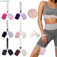 LANFENG Zip-Around Wristlet Wallet with Lanyard and Coin Pocket - Compact & Fashionable