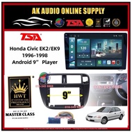 1K Screen 2+32GB 4G 8-CORE🆕 TSA Honda Civic EK2 1996 -1998 Android 9'' inch DSP/QLED/CARPLAY Car Pla