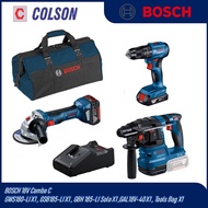 COLSON BOSCH 18V Combo C GWS180-LI X1 , GSB185-LI X1 , GBH 185-LI Solo X1 ,GAL18V-40 X1 , Tools Bag 