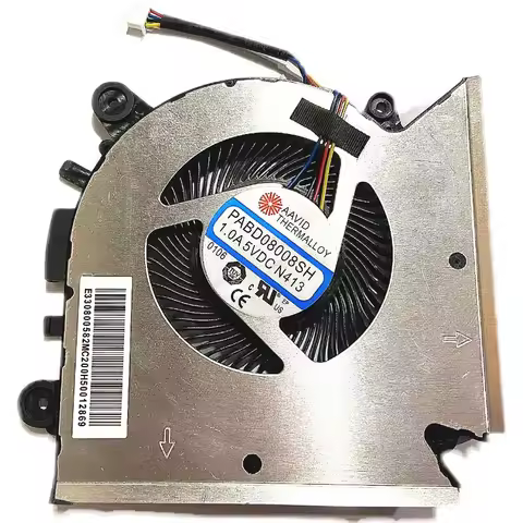New CPU Cooler Fan for MSI GF63 GF65 MS-16R1/R3/R5 WF65 Cooling Fan PABD08008SH DC 5V 1.0A N413