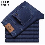 กางเกงยีนส์ลำลองแฟชั่นธุรกิจของผู้ชาย JEEP SPIRIT