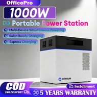 Portable Power Station Outdoor Power Supply 1000W AC 220V solar generator Charger powerbank Camping