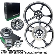 KH100 AR125 B CLASS YTEQ SPORT RIM FULL SET BLACK YTEQ ORIGINAL
