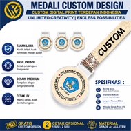 Custom Acrylic Medal Lanyard Custom Award Acrylic Medal UV Print Medal