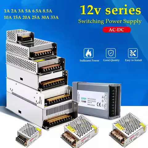 12V Power Supply Smps 12V Ac Dc 220V To 12V 2A 5A 10A 15A 20A 30A Switching Power Supply Smps