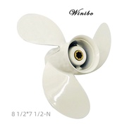 ใบพัดเรือ Winibo 8 1/2X7 1/2 -N 8 1/2X8 1/2 -N สำหรับยามาฮ่า6hp 8hp 9.9hp F6 F8 F9.9/นอกเรือใบพัดสำห