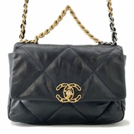 香奈兒鏈單背包，絎縫可可標誌款，CHANEL19 小羊皮，AS1160，香奈兒兩用款