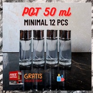 50 ML GLASS SPRAY EMPTY PERFUME BOTTLE (50 ML POT)