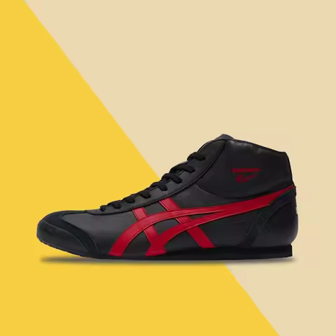 Onitsuka Tiger Mexico Mid Runner: Simple, Versatile Retro Mid-Top Sneakers for Men and Women – Black