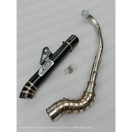 AHM Pipe 51mm canister contour open specs exhaust Pipe for Wave 125 Xrm 110/125 Wave 100/110/115 Rs1