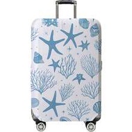 ผ้าคลุมกระเป๋าเดินทางลายปลาดาว Fresh Ocean Element, เหมาะสำหรับกระเป๋าเดินทางขนาด 18-32 นิ้ว, มีความ