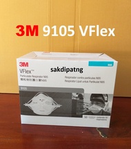 [โปรเตรียมความพร้อม!]  หน้ากาก 3M รุ่น 9105 VFlex N95  กล่องละ 50 ชิ้น กันฝุ่น PM2.5 ละออง เชื้อโรค ของแท้ พร้อมส่ง