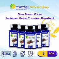 Merial Red Pine Korea - Isi 30 Kapsul / Hancurkan Plak Kolesterol /