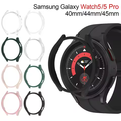 Case for Samsung Galaxy Watch 5 Pro 45mm Galaxy Watch 5 40mm 44mm Screen Protector PC Bumper All-Aro