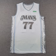Jersi rentas sempadan gaya Amerika 25 Dallas Mavericks 77 Dallas Mavericks jersi bola keranjang Edis
