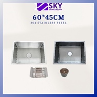 STAINLESS STEEL NANO BLACK & SATIN SURFACE KITCHEN SINK 6045
