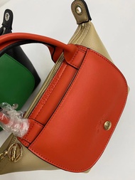 100% Genuine LONGCHAMP Le Pliage Xtra Boston Cylinder Bag XS Crossbody Bag 10255HFJ29 Leather Pillow