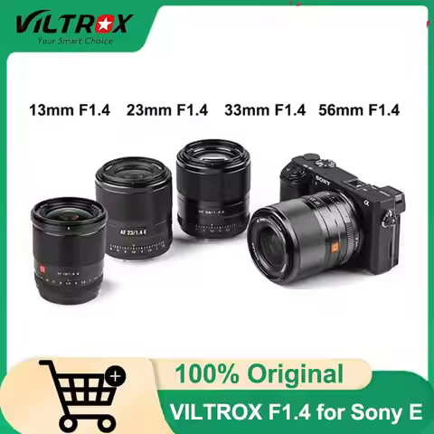 VILTROX 23mm 13mm 33mm 56mm E Lens F1.4 APS-C AF Auto Focus Large Aperture Prime Lens for Sony E A7 