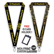 4 DESIGN MAYBANK + FREE ID Card Holder| PREMIUM QUALITY Lanyard Maybank MANDALA