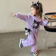 HYS Girl Outfit T Shirt For Kids Girl Pants For Kids Girl Sut Musim Bunga Coulomi Perempuan Set Baju