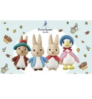 一套共4個 日本限定 DAISO X PETER  RABBIT  毛公仔 比得兔 彼得兔