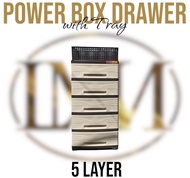 ZOOEY SUPER RATTAN DUAL CABINET with FREE 2pcs LARGE BASKET SUPER SALE !!! | NIKKO 2D ELEGANT DRAWER