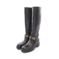 【二手】Gucci GUCCI Logo 長靴 752517 真皮長靴 女款二手 A