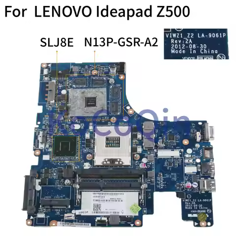 KoCoQin Laptop motherboard For LENOVO Ideapad Z500 15 inch VGA card Mainboard VIWZ1 LA-9061P 11S9000