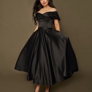 黑色婚紗、晚禮服、緞面婚紗、短版婚紗