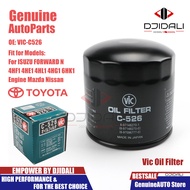New Vic Oil Filter C-526 For ISUZU FORWARD N 4HF1 4HE1 4HL1 4HG1 6HK1 Engine Mazda Nissan