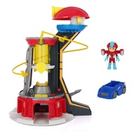 9Pcs/set PAW PATROL Toys MIGHTY PUPS MIGHTY LOOKOUT TOWER With Captain Ryder One Police Car Six Dogs Rescue Team DOG HEROES Light Music Watchtower Headquarters Base Toy Set Collection Decoration Action Figures Kids Gifts Birthday Present 3003A 23619 MOBIL