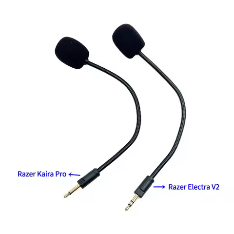Replacement Game headphone Mic Detachable 3.5mm Microphone Boom Suitable for Razer Electra V2/ Razer