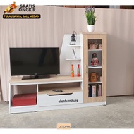 Furniture Modern Minimalis Bufet TV Kaca Minimalis Meja TV Panel Minimalis Ukuran 2 Varian 150/200 (