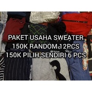 paket usaha sweater thrift