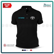 Polo T Shirt Sulam Toyota Hybrid Turbo Camry CT200H Prius Battery Motorsport Fashion Baju Popular Em