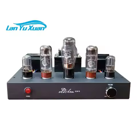Oldchen EL34-B Tube Amplifier Single Ended 20Hz-25kHz Hifi Amp 6H8C 5U4G Vacuum Tubes Amplifier