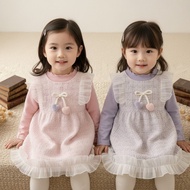 BC - Ji Woo Dress Size 1-4 Years Korean Style Dress Premium Imported Toddler Girls Clothes 1 2 3 4 Y