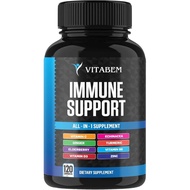8 in 1 Immune Support Booster Supplement with Echinacea, Vitamin C and Zinc 50mg, Vitamin D 5000 IU,