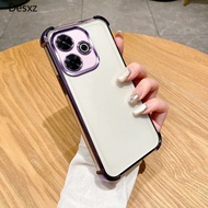 Transparent Casing For HonorX5CPlus Case Clear Plating Soft Honor X5C Plus X5CPlus X5C+ X 5C X5 C Sh