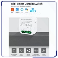Mini Smart Curtain Switch WiFi Tuya 2 CH Control Module 10A - WHD09