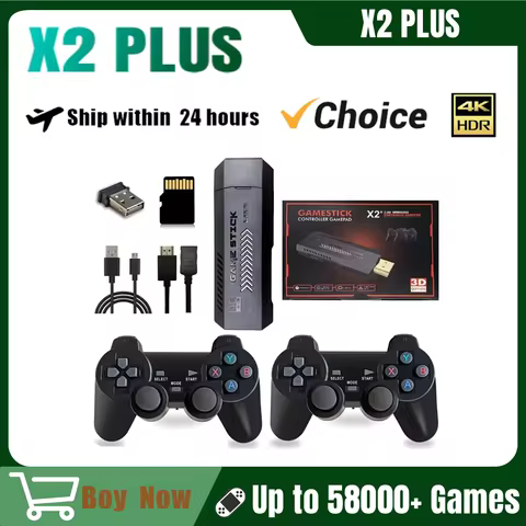 Hot X2 Plus Game Retro 4K Video Game Console Game player 3D HD Retro Wireless Controller Player 4K T