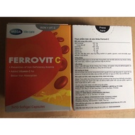 Ferrovit C helps reduce symptoms of iron deficiency anemia: weakness, dizziness, paleness...