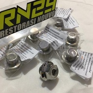 Nouvo Axle Oil Bolt Tightener Nut Bolt Stainless Steel Axle Oil Cap 2 Keys