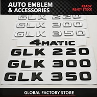 3D ABS Car Sticker Logo GLK220 GLK300 GLK350 Rear Trunk Letters Badge Emblem For Mercedes Benz GLK S