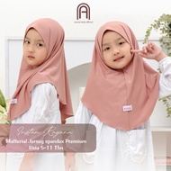 ANUNA - Instant Bergo Hijab for Children Rayana Non Pet Penguin Premium Jersey Ages 4-9 years
